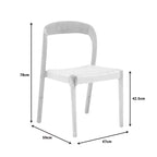 Καρέκλα Tavrine σχοινί-rubberwood σε φυσική απόχρωση 47x59x78εκ