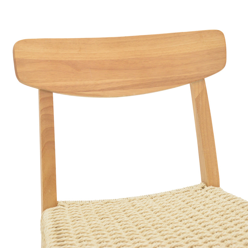 Καρέκλα Eaprine φυσικό σχοινί-rubberwood 49x53x77εκ