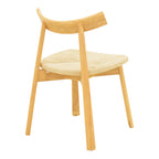 Καρέκλα Clareta rubberwood-σχοινί σε φυσική απόχρωση 53x55x79εκ