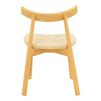 Καρέκλα Clareta rubberwood-σχοινί σε φυσική απόχρωση 53x55x79εκ