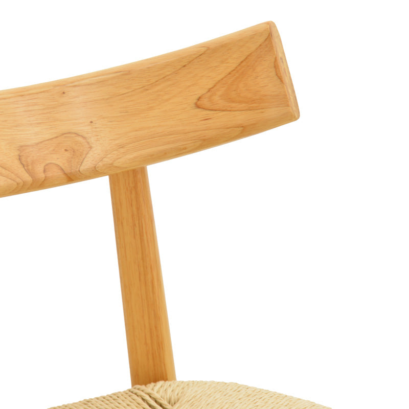 Καρέκλα Clareta rubberwood-σχοινί σε φυσική απόχρωση 53x55x79εκ
