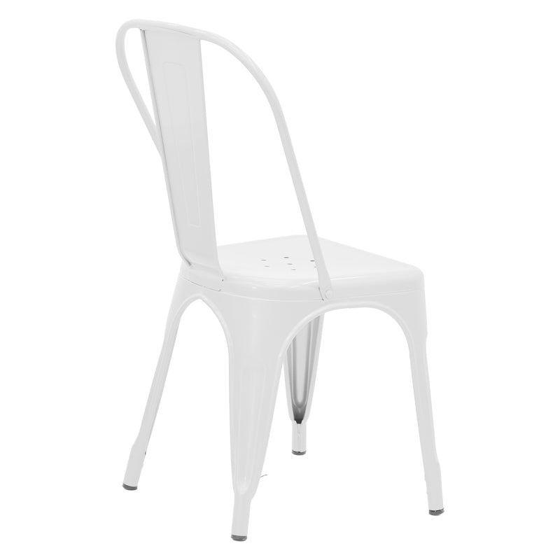 Καρέκλα Utopia λευκό μέταλλο 44x44x85εκ