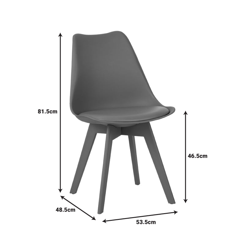 Καρέκλα Gaston I PP-PU σε μέντα απόχρωση 48.5x53.5x81.5εκ