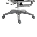 Καρέκλα γραφείου εργασίας Zenyk mesh σε grey απόχρωση 63x70x126εκ