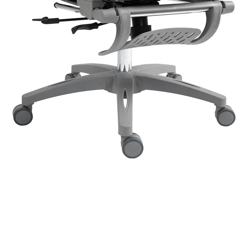 Καρέκλα γραφείου εργασίας Zenyk mesh σε grey απόχρωση 63x70x126εκ