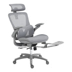 Καρέκλα γραφείου εργασίας Zenyk mesh σε grey απόχρωση 63x70x126εκ