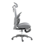 Καρέκλα γραφείου εργασίας Zenyk mesh σε grey απόχρωση 63x70x126εκ