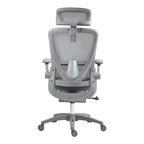 Καρέκλα γραφείου εργασίας Zenyk mesh σε grey απόχρωση 63x70x126εκ
