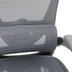 Καρέκλα γραφείου εργασίας Zenyk mesh σε grey απόχρωση 63x70x126εκ