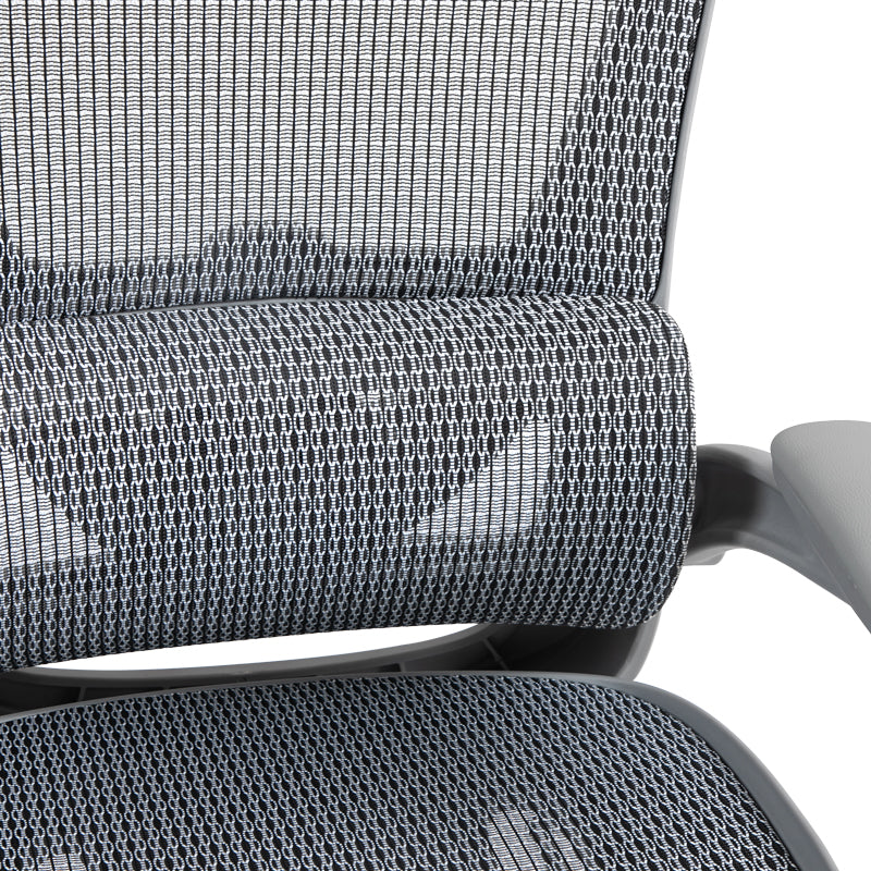 Καρέκλα γραφείου εργασίας Zenyk mesh σε grey απόχρωση 63x70x126εκ