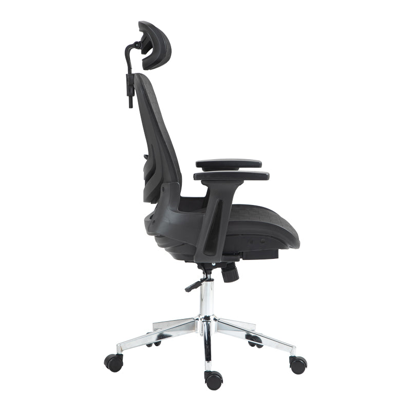 Καρέκλα γραφείου εργασίας Mergi μαύρο mesh 62x63x120εκ