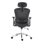 Καρέκλα γραφείου εργασίας Mergi μαύρο mesh 62x63x120εκ