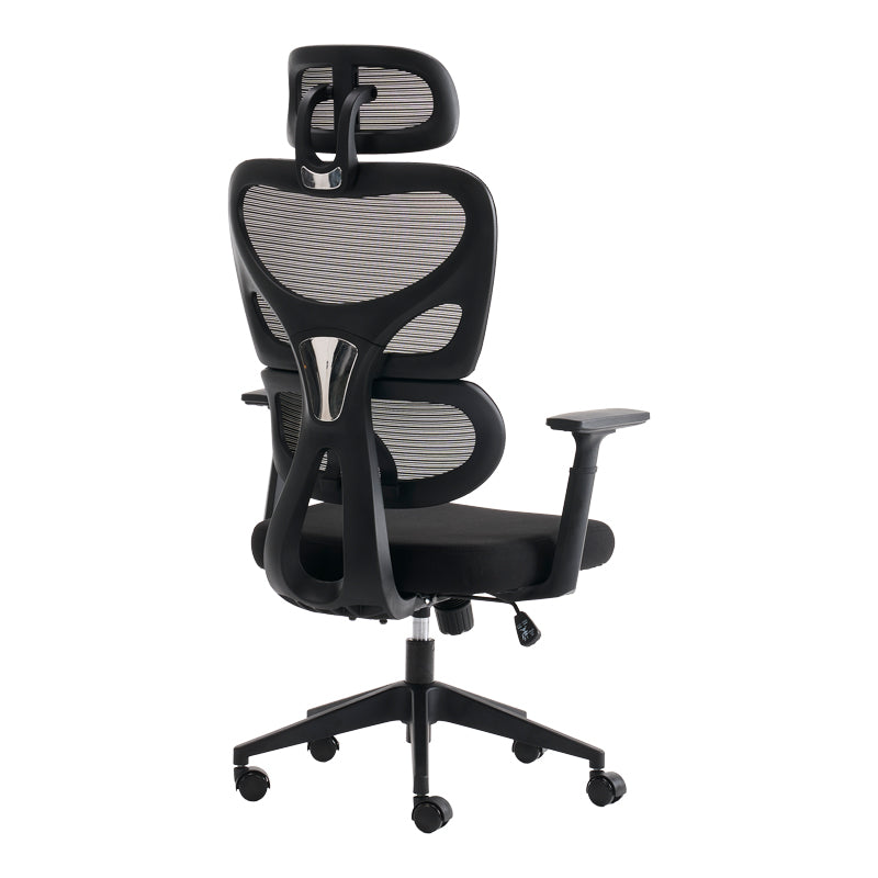 Καρέκλα γραφείου διευθυντή Cadrey mesh μαύρο 67x64x120-128εκ