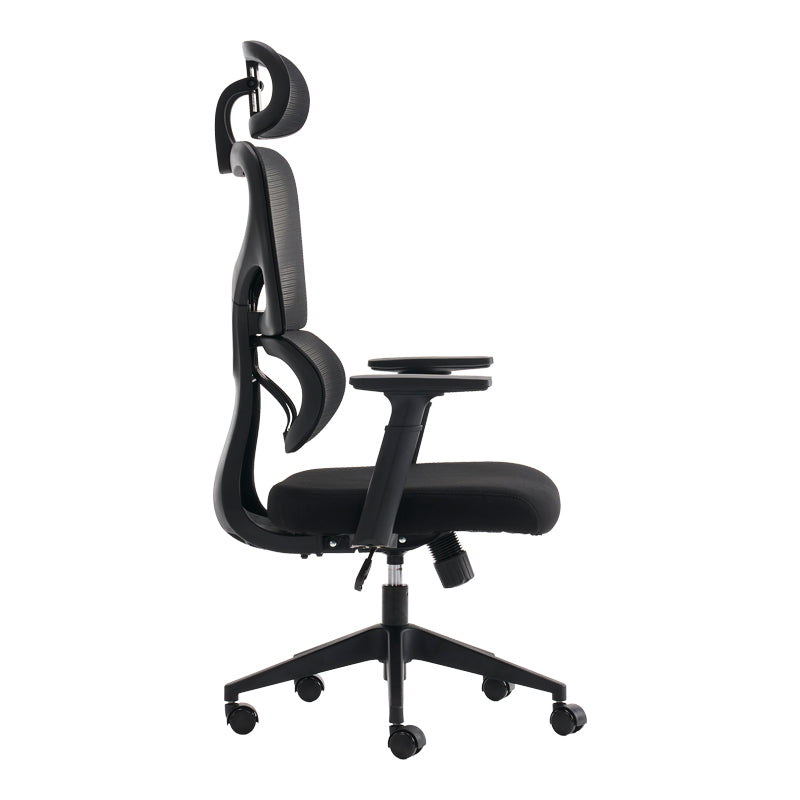 Καρέκλα γραφείου διευθυντή Cadrey mesh μαύρο 67x64x120-128εκ