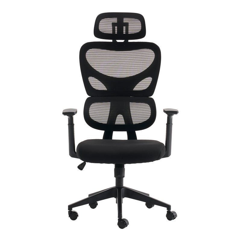 Καρέκλα γραφείου διευθυντή Cadrey mesh μαύρο 67x64x120-128εκ