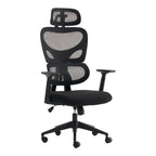 Καρέκλα γραφείου διευθυντή Cadrey mesh μαύρο 67x64x120-128εκ