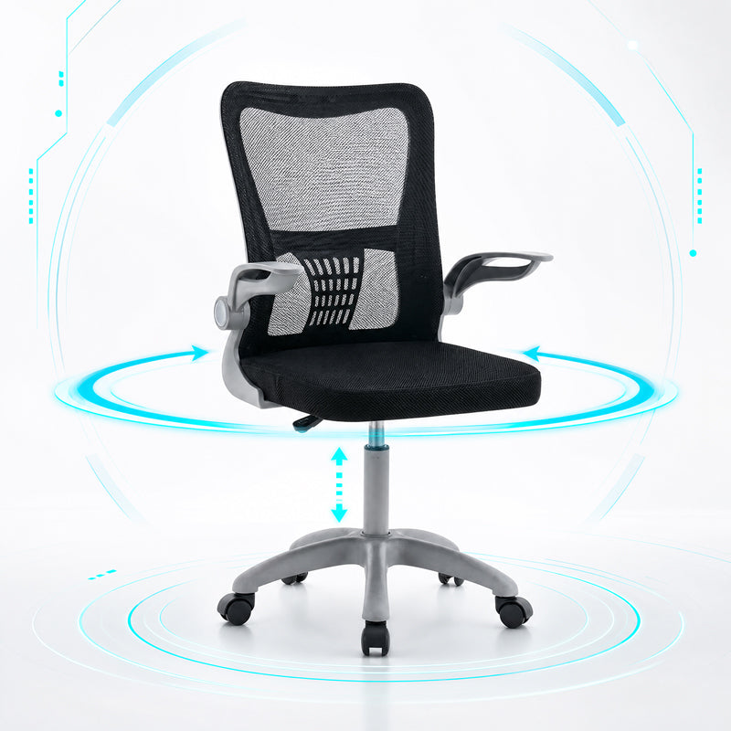 Καρέκλα γραφείου εργασίας Annalise μαύρο mesh 57x53x100εκ