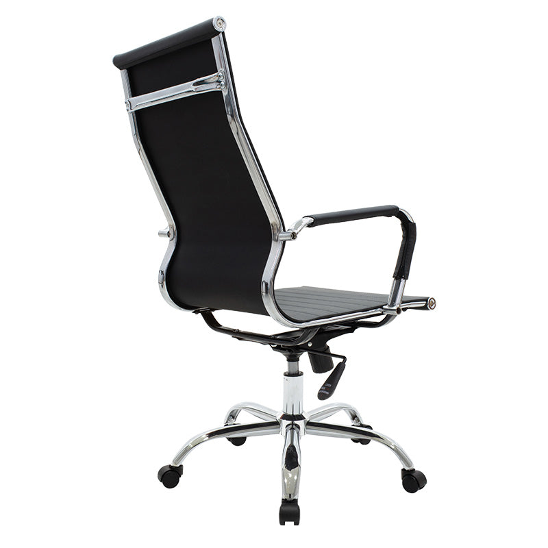 Καρέκλα γραφείου διευθυντή Valter μαύρο pu 55.5x58x108εκ