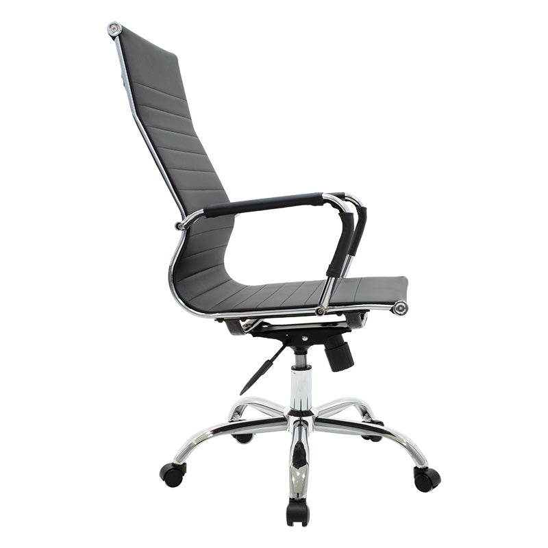 Καρέκλα γραφείου διευθυντή Valter μαύρο pu 55.5x58x108εκ