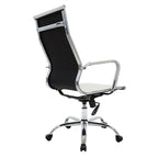 Καρέκλα γραφείου διευθυντή Valter λευκό pu 55.5x58x108εκ