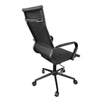 Καρέκλα γραφείου διευθυντή Valter pu μαύρο 55.5x58x108εκ