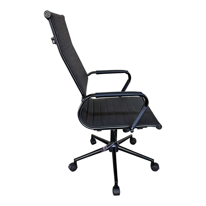 Καρέκλα γραφείου διευθυντή Valter pu μαύρο 55.5x58x108εκ