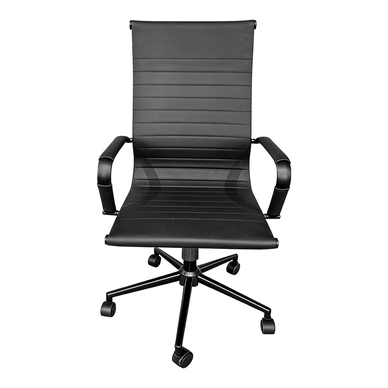 Καρέκλα γραφείου διευθυντή Valter pu μαύρο 55.5x58x108εκ