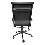 Καρέκλα γραφείου διευθυντή Valter pu μαύρο 55.5x58x108εκ