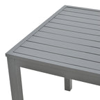 Τραπέζι Kliton αλουμινίου ανθρακί 80x80x74εκ