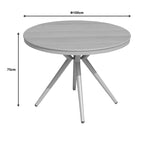 Τραπέζι Hilly plywood και αλουμίνιο σε σαμπανιζέ απόχρωση Φ100x75εκ