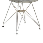 Καρέκλα Adelle PP διάφανο γκρι-inox πόδι 46x55x81εκ