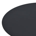 Τραπέζι Xuson μαύρο mdf με μεταλλικό πόδι Φ120x75εκ