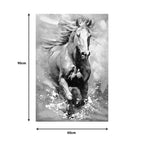 Πίνακας σε καμβά Horse Inart 60x3x90εκ