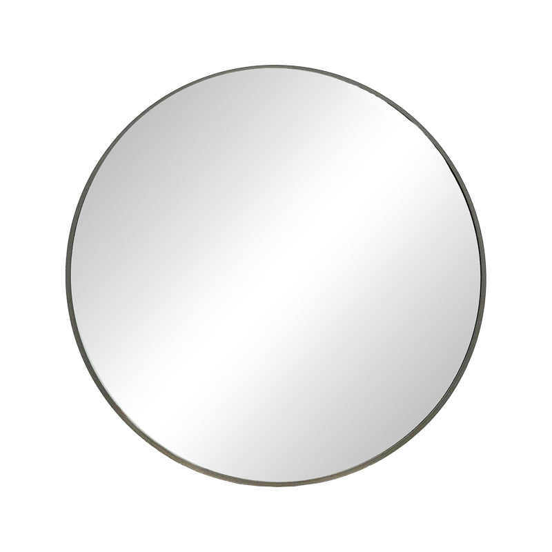 Καθρέπτης Nhaos μαύρο αλουμίνιο Φ60x2.5εκ