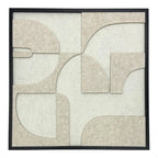 Πίνακας με πλαίσιο Jeire λευκό 62x2.5x62εκ