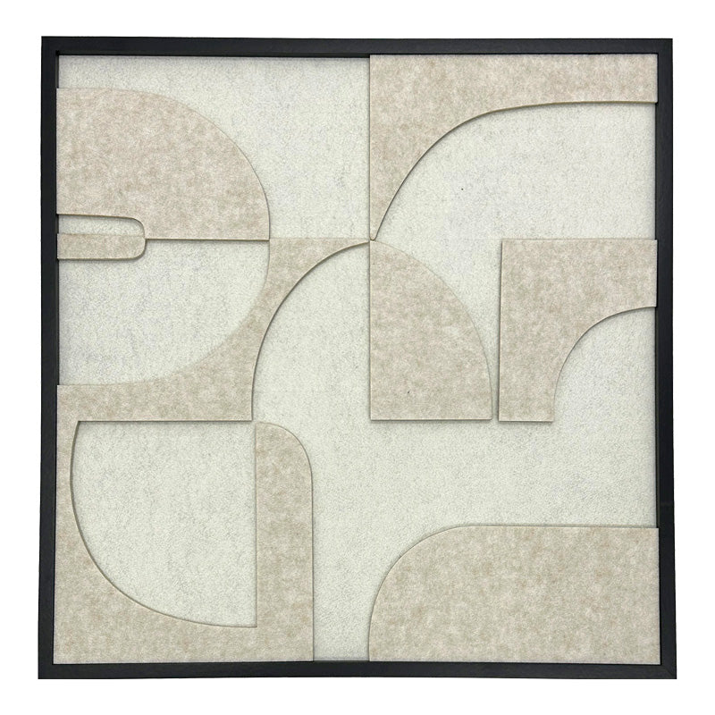 Πίνακας με πλαίσιο Jeire λευκό 62x2.5x62εκ
