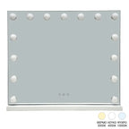 Καθρέπτης Led Hollywood μέταλλο λευκό 60x12x52.3εκ