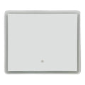 Καθρέπτης Led Quadrou pp-αλουμίνιο 60x3x50εκ