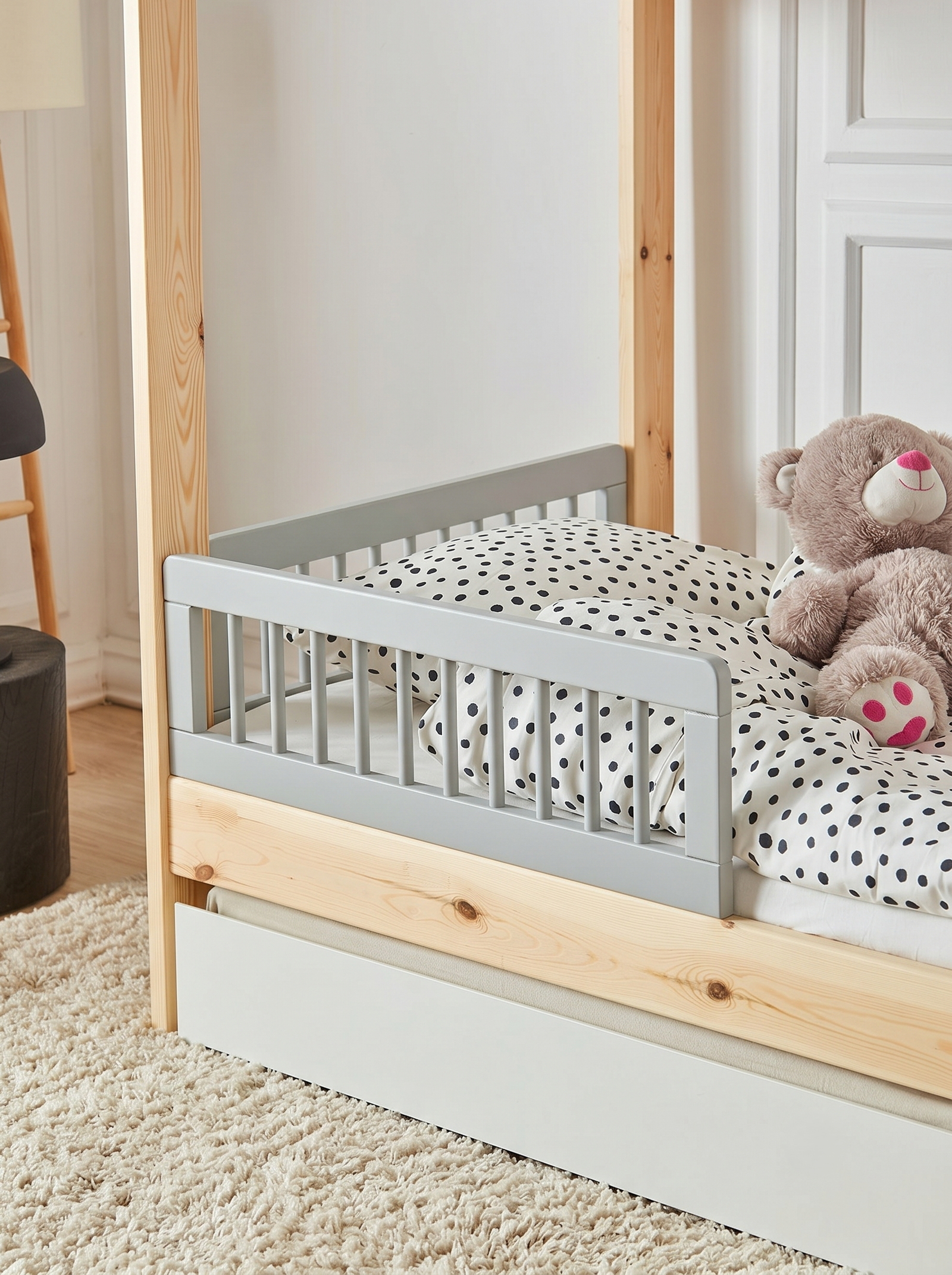 Κάγκελο Κρεβατιού Basic HouseBed-90x200-Γκρί