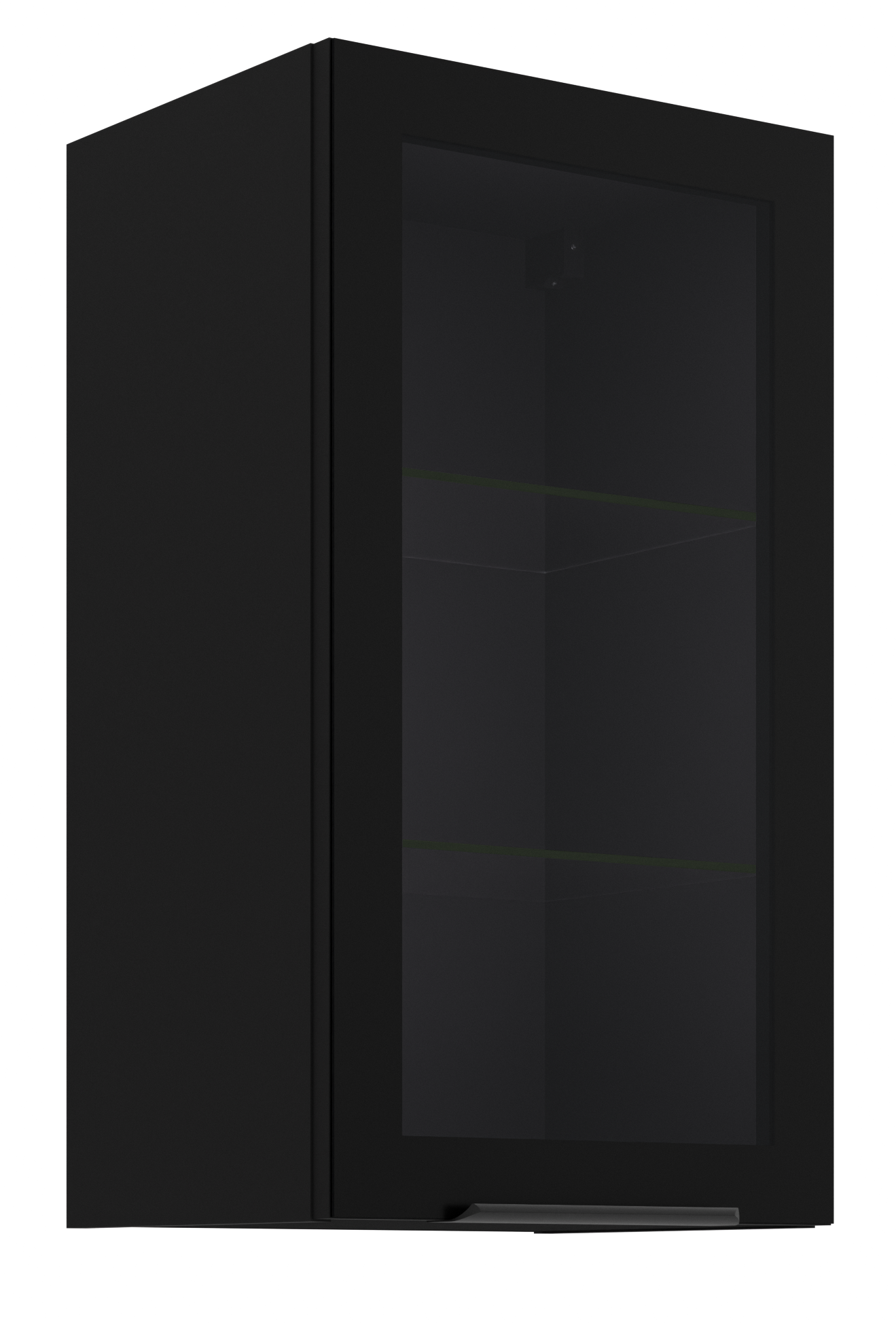 Κρεμαστή βιτρίνα Universal 40 GS 72 1F-Μαύρο