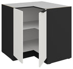 Επιδαπέδιο ντουλάπι γωνιακό Arianna 90x90 DN 2F BB-Λευκό