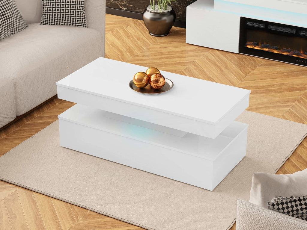 Τραπεζάκι σαλονιού Glossa 2D με LED-Leuko-Leuko gualistero