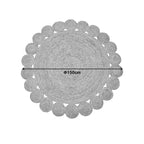Χαλί Voni Inart φυσικό γιούτα Φ150x1εκ