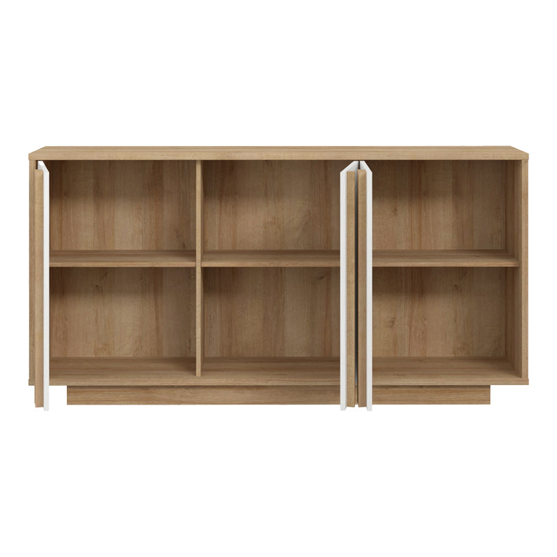 Μπουφές Chesto μελαμίνη σε λευκή και oak απόχρωση 169.2x42x87εκ