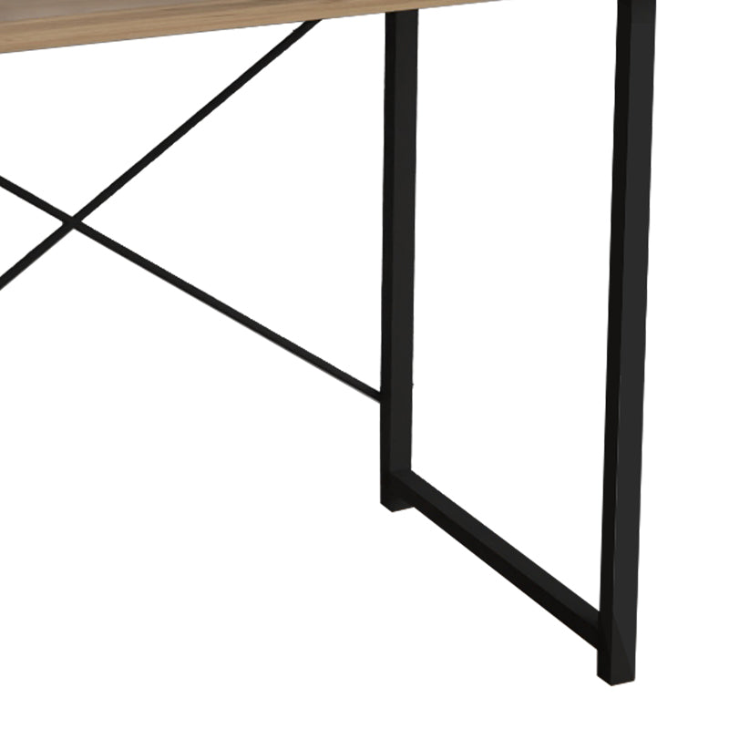 Γραφείο εργασίας Ustando oak μελαμίνης-μαύρο μέταλλο 90x60x72εκ