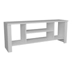 Έπιπλο τηλεόρασης Seref σε λευκή απόχρωση 120x30x47εκ