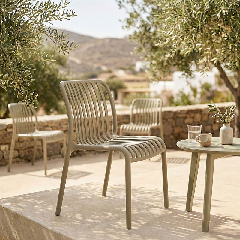 Καρέκλα Zoi pp σε απόχρωση cappucino 42x58x79εκ