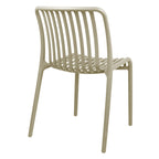 Καρέκλα Zoi pp σε απόχρωση cappucino 42x58x79εκ