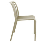 Καρέκλα Zoi pp σε απόχρωση cappucino 42x58x79εκ