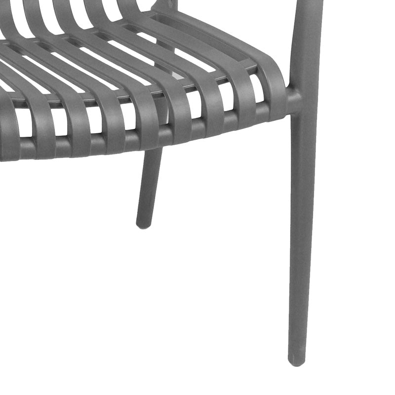 Πολυθρόνα Zoi pp σε ανθρακί απόχρωση 58.5x54x80εκ